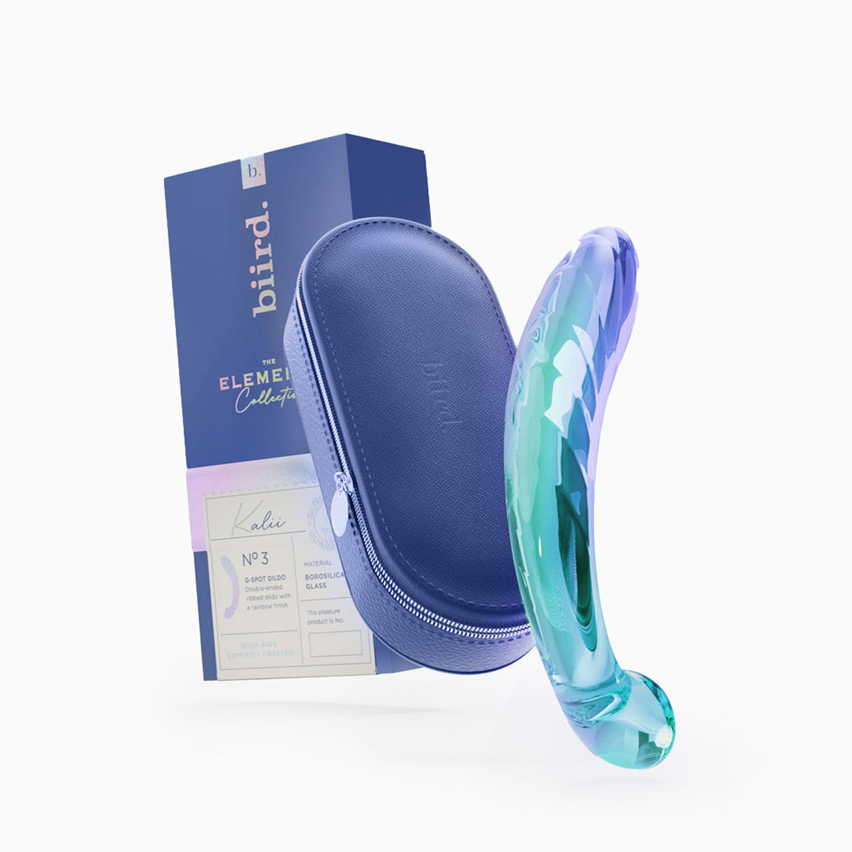 Kalii Glass G-Spot Dildo – Elegant Dual-Density Pleasure Tool by Biird