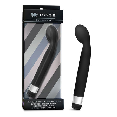 Silver Detail G-Spot Vibrator – Sleek, Satin-Finish & Twist-Controlled Power