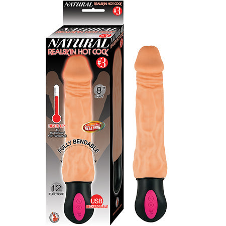 Natural Realskin Hot Cock #3 12 Light-0