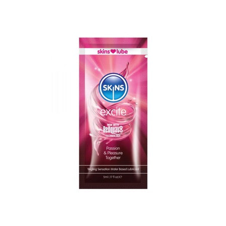 Skins Excite Tingling Water-Based Lube 5 ml-0