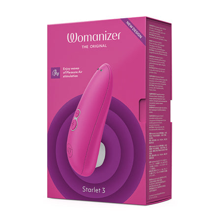 Womanizer Starlet 3 Rechargeable Silicone Compact Pleasure Air Clitoral Stimulator Pink-0