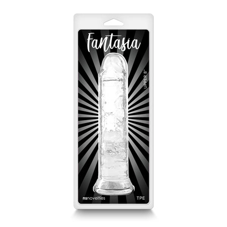 Fantasia Upper 8 in. Jelly Dildo Clear-0