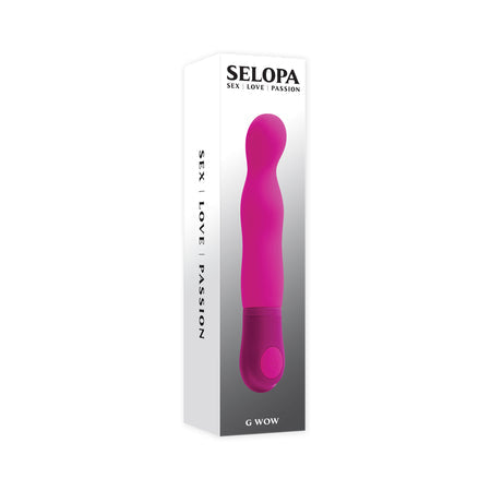 Selopa G Wow Silicone G-Spot Vibrator Pink-0