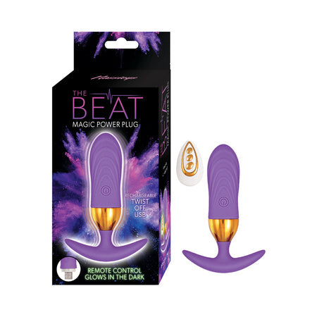 Glow-in-the-dark G-Spot vibrator with remote control and body-safe silicone finish