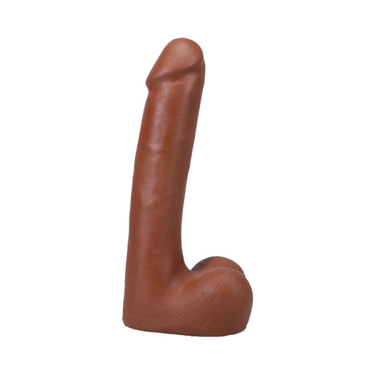 The Realistic Cock 9 in. ULTRASKYN Vac-U-Lock Dildo with Balls Caramel-0