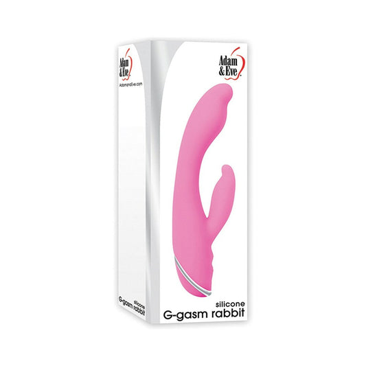 Adam & Eve Silicone G-Gasm Rabbit – Dual Motor Vibrator for G-Spot & Clitoral Stimulation