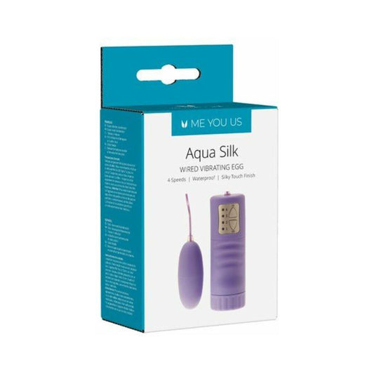 Me You Us Aqua Silk Wired Vibrating Bullet Violet-0
