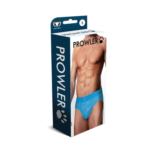 Prowler Lace Open Back Brief Neon Blue S-0