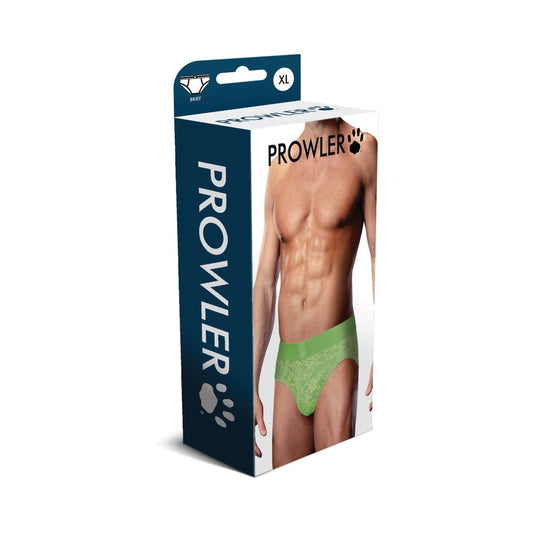 Prowler Lace Brief Neon Green XL-0